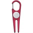 Aluminum divot instrument with ball marker