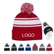 Pom Pom Beanie With Cuff
