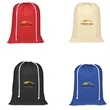 100% Cotton Laundry Bag with Drawstring Closure