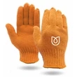 Orange Knit Gloves