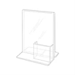 8.5"w x 11"h Clear Combo Table Tent - Ad Frame