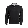 Quarter Zip Cotton Blend Sweater