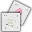 4" Square Clear Glass Coaster w/ Custom Imprint