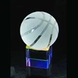 Crystal Basketball Desktop Gift Set