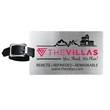Mustang Brushed Aluminum Slip-In Pocket Luggage Tag