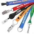 3/4" Custom Silkscreen Lanyards, Flat Ribbed Polyester
