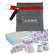 Heathered zippered Mini First Aid Kit