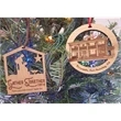 3.5" - Customizable Hardwood Ornaments