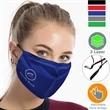 3 Layer Face Masks with Filter Pocket & Adjustable Ear Loops