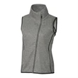 Cutter & Buck Ladies Mainsail Sweater-Knit Full Zip Vest