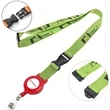 Polyester Lanyard Badge Reel Combo w/ Safety Break & Buckle