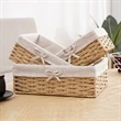 Hand-Woven Rattan Storage Basket
