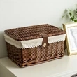 Hand-Woven Storage Box With Lid