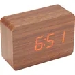 LED Display Wooden Alarm Clock