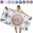 Full Color Imprint Microfiber Rectangle Beach Towel Blanket
