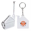 3 Ft Custom House-shaped Tape Measure in a Key Chain