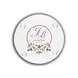 4" Round Clear Glass Coaster w/ Custom Imprint