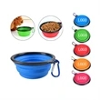 Silicone Folding Pet Bowl With Carabiner Hook