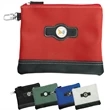 Leatherette Zippered Valuables Pouch