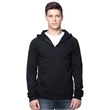 Unisex Organic Full Zip Raglan Hooded Sweatshirt