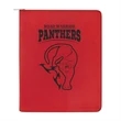 9 1/2" x 12" Leatherette Red Portfolio with Zipper
