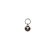 2.5" Black Round Keychain