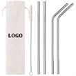Metal Reusable Straws Set