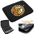 Neoprene zippered laptop sleeve w/ Elastic bands on inside