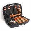 18PCS BBQ Grilling Tool Set With Wooden Handle