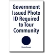 Photo ID Required Desk Sign