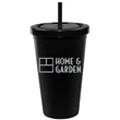 16 Oz. Odyssey Double Wall Acrylic Tumbler w/Straw and Lid