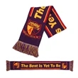 Knitted Stadium Sports Scarf With Fringe