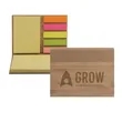 Eco-friendly Bamboo Covered Sticky Note Pad