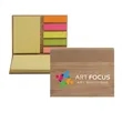 Eco-friendly Bamboo Covered Sticky Note Pad