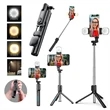 Double Light Tripod Selfie Stick