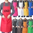 Custom Logo Polyester Length 2 Pouch Pocket Apron 27" x 34"
