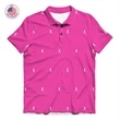 Breast Cancer Awareness Polo Shirt, Made in USA, Dye Sub