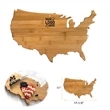 USA Shaped Bamboo Cutting Board