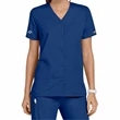 Cherokee Women's Snap Front V-Neck Scrub Top
