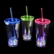 Light Up Tumbler With Straw and Lid (16 oz)
