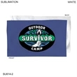 Survivor Themed Sublimated Microfiber Sports hand towel