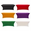 6ft Closed-Back Stretch Table Cover w/Zipper