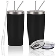 Stainless Steel Tumbler with Lid and Straw