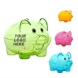 Mini Clear Piggy Coin Money Bank