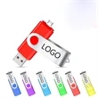 2 in 1 Multi-port USB Rotating Swivel Flash Drive