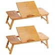 Large Bamboo Laptop Desk Tray Table