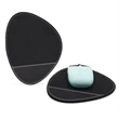 New Feltro Collection Black Felt Pebble Shape Mouse Pad