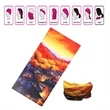 Landscape print Buffs Tube Multifunctional Seamless Bandana