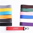 Solid Color Webbing Wristband Keychain