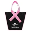 Inverted trapezoidal Ribbon Shopping Tote Bag Breast Cancer